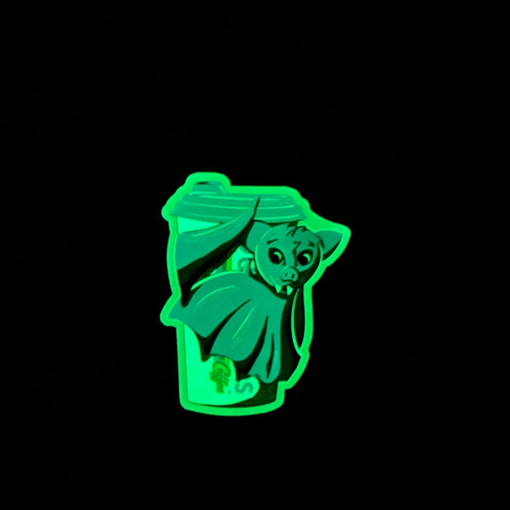 Dutch Bros Glow In The Dark Bat Sticker